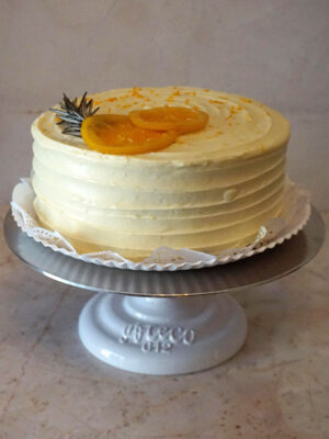 pastel de tres leches con romero