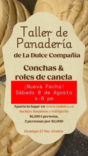 Taller de Panadería Conchas y Roles de Canela