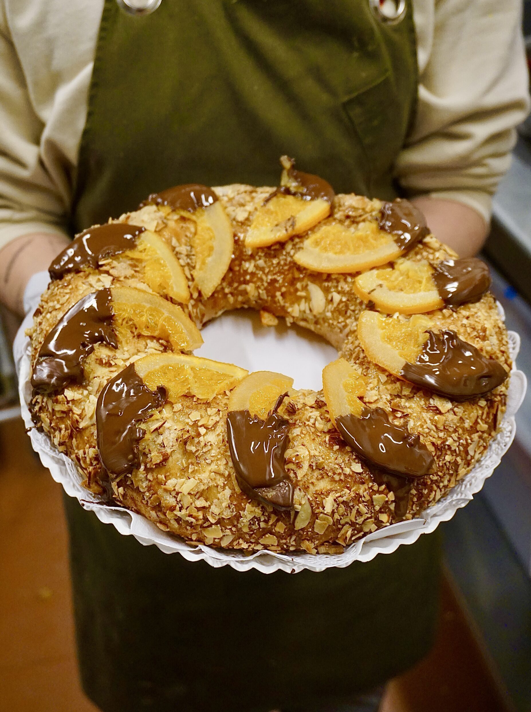 Rosca de Reyes Familiar Con Chocolate