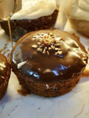 Panqué plátano chocolate nuez