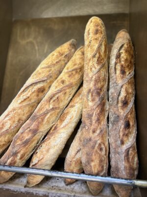 Baguette de masa madre