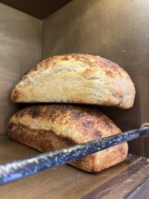 Pan de caja de masa madre