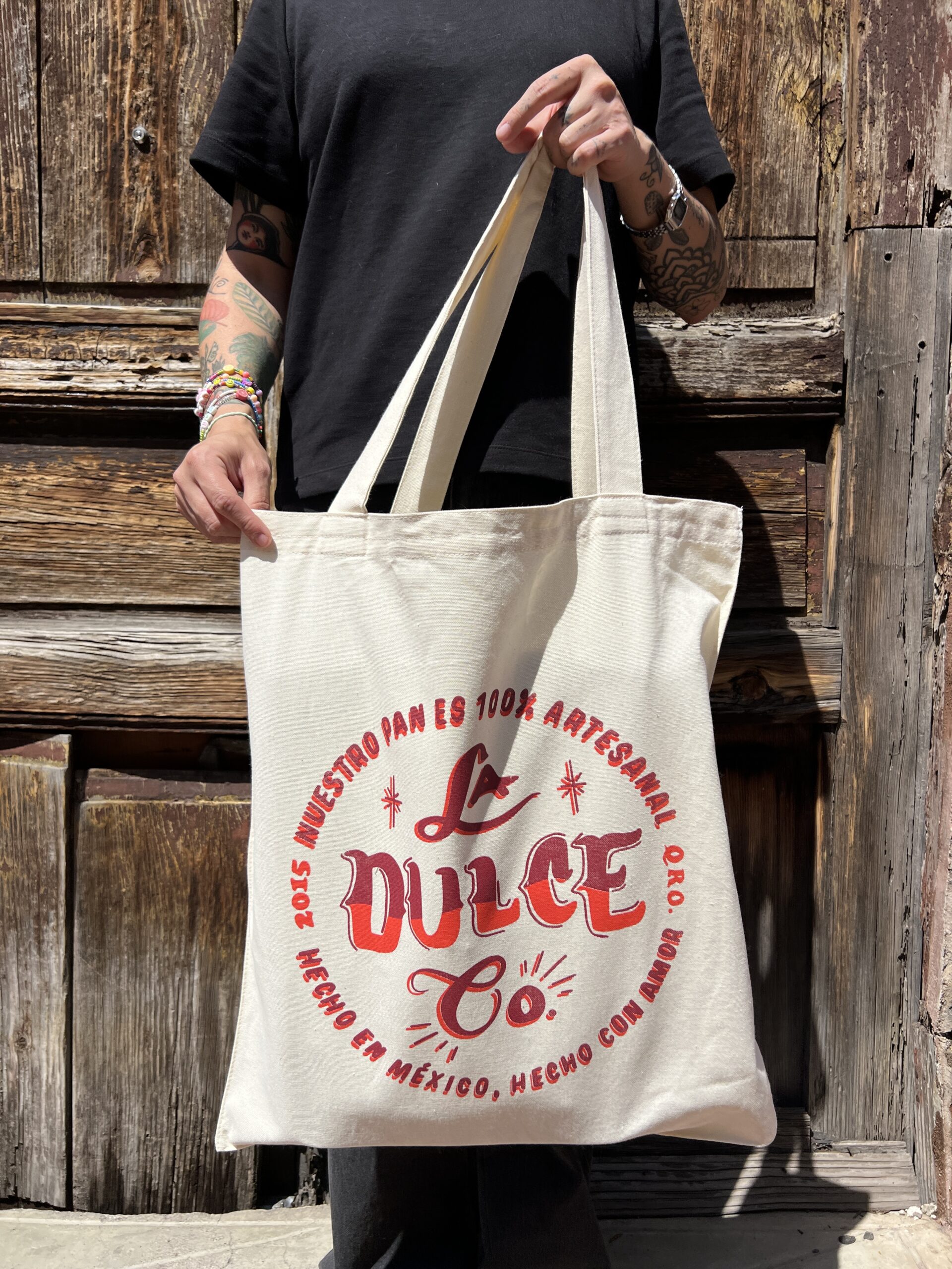 Bolsa de tela La Dulce Co. marrón